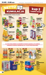 Gazetka promocyjna Netto - Gazetka spożywcza - Gazetka - ważna od 05.06 do 05.06.2021 - strona 14 - produkty: Piwa, Piwo, Sok, Gin, Gra, Napój energetyczny, Lemoniada, Tyskie, Fortuna, Tymbark, Oshee, Napój, Captain Jack