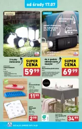 Gazetka promocyjna Aldi - Artykuły przemysłowe i tekstylia - Gazetka - ważna od 28.07 do 28.07.2024 - strona 4 - produkty: Teleskop, Ser, Głośnik, Serwetki, Tarka, Latarka, Powerbank, Obrus