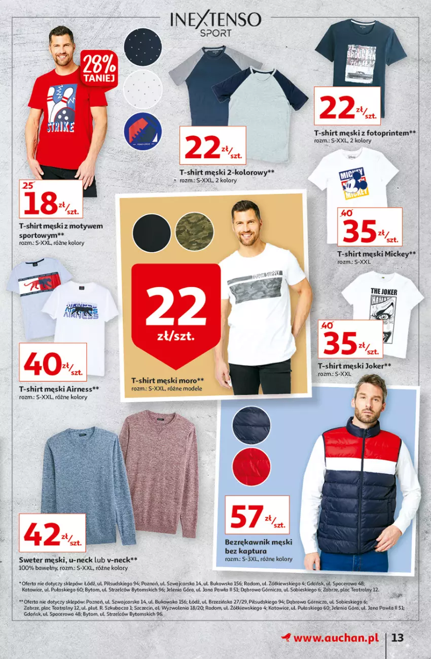 Gazetka promocyjna Auchan - Rysuje się porządek na biurku Hipermarkety - ważna 12.08 do 18.08.2021 - strona 13 - produkty: Acer, Cars, Por, Sport, Sweter, T-shirt, Top