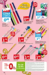 Gazetka promocyjna Auchan - Rysuje się porządek na biurku Hipermarkety - Gazetka - ważna od 18.08 do 18.08.2021 - strona 6 - produkty: Top, Długopis, Kosz, Tusz, Rurki, Fa