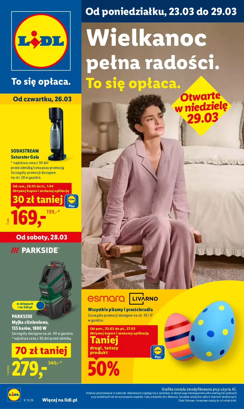 Gazetka promocyjna Lidl - Katalog ważny od 23.03 - ważna 23.03 do 29.03.2026 - strona 1 - produkty: Gra, Grafika, Myjka ciśnieniowa, Parkside