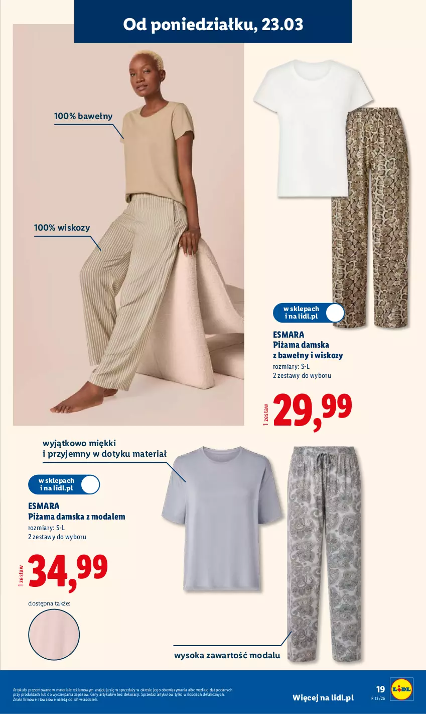 Gazetka promocyjna Lidl - Katalog ważny od 23.03 - ważna 23.03 do 29.03.2026 - strona 19 - produkty: Moda, Piżama, Sok