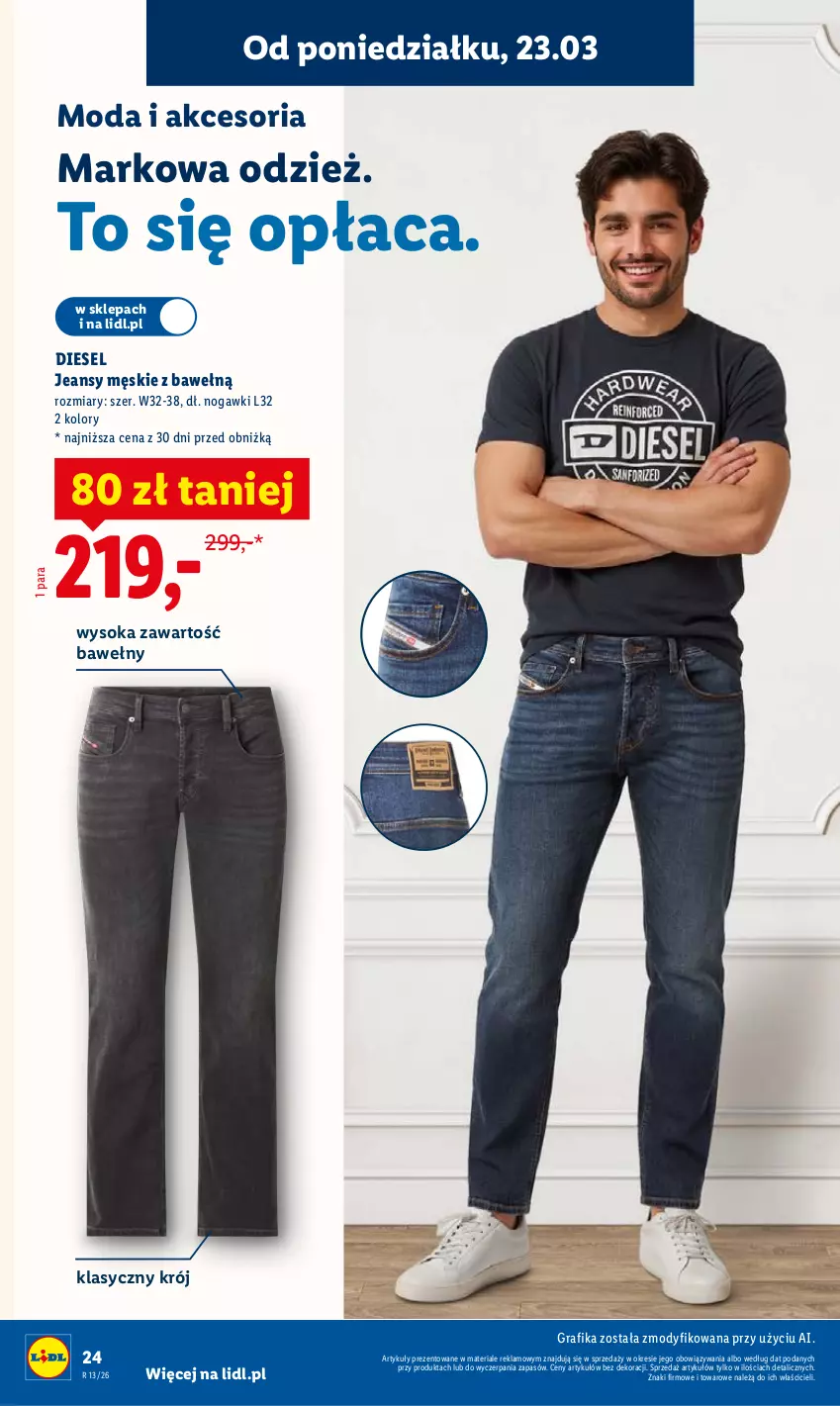 Gazetka promocyjna Lidl - Katalog ważny od 23.03 - ważna 23.03 do 29.03.2026 - strona 24 - produkty: Diesel, Gra, Grafika, Moda, Sok