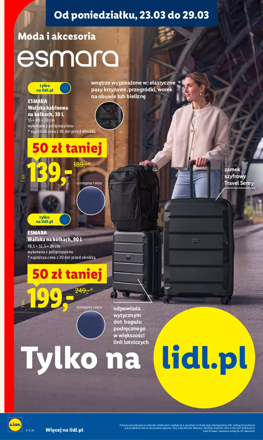 Gazetka promocyjna Lidl - Katalog ważny od 23.03 - ważna 23.03 do 29.03.2026 - strona 28 - produkty: Moda, Obuwie, Walizka