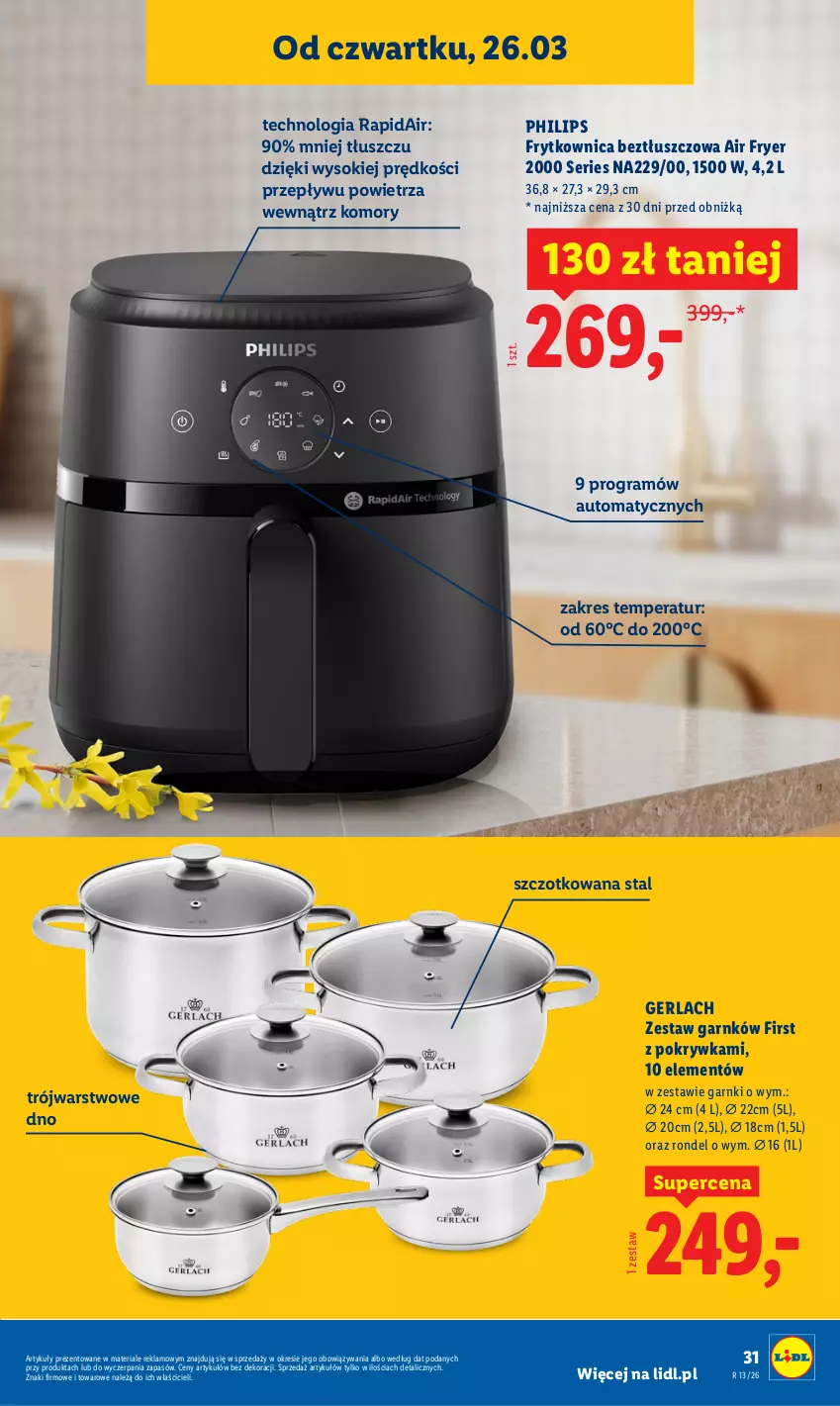 Gazetka promocyjna Lidl - Katalog ważny od 23.03 - ważna 23.03 do 29.03.2026 - strona 39 - produkty: Gra, Philips, Rondel, Ser, Sok