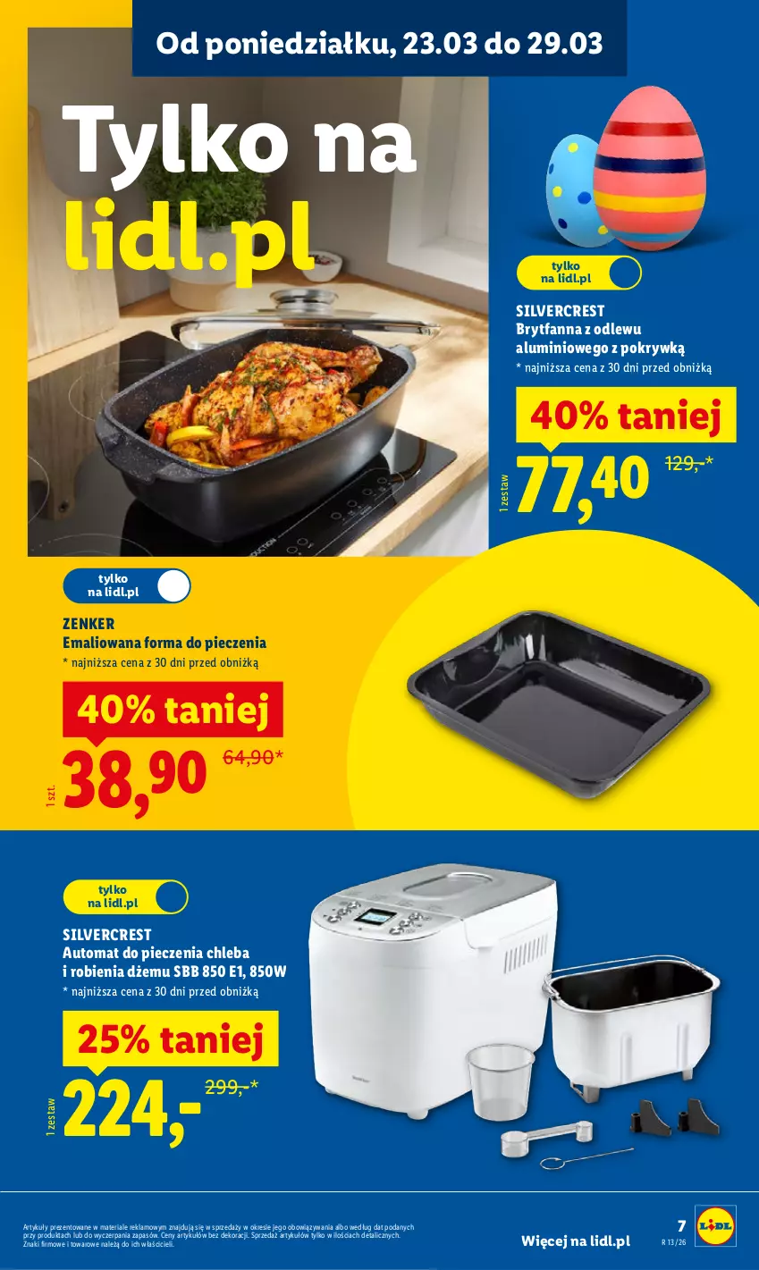 Gazetka promocyjna Lidl - Katalog ważny od 23.03 - ważna 23.03 do 29.03.2026 - strona 7 - produkty: Automat do pieczenia chleba, Chleb, Dżem, Fa, Forma do pieczenia, Piec, Silvercrest