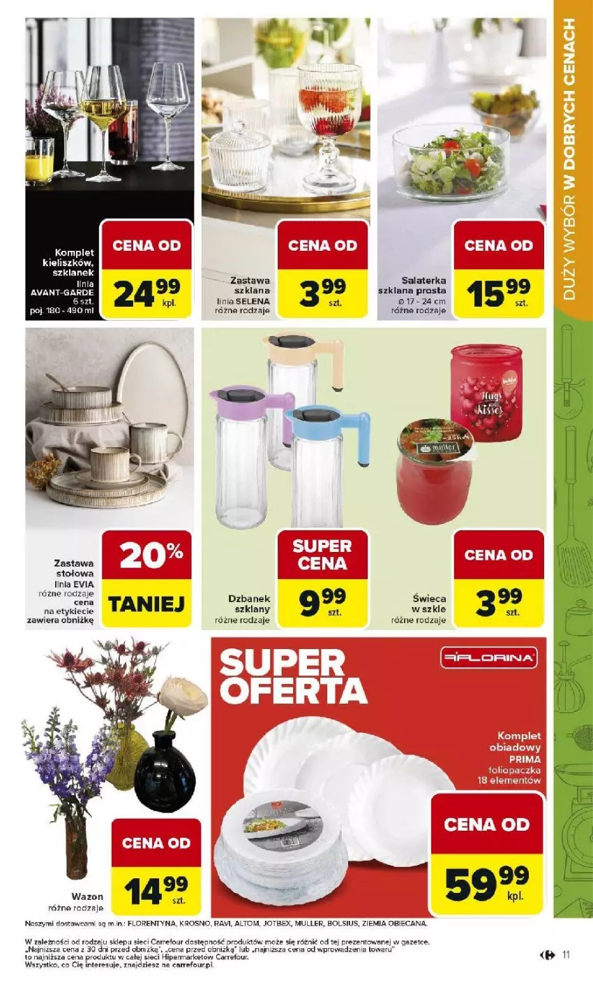 Gazetka promocyjna Carrefour - Gazetka Łap super okazje od poniedziałku! - ważna 02.03 do 14.03.2026 - strona 11 - produkty: Bols, Bolsius, Dzbanek, Fa, LANA, Salaterka, Wazon