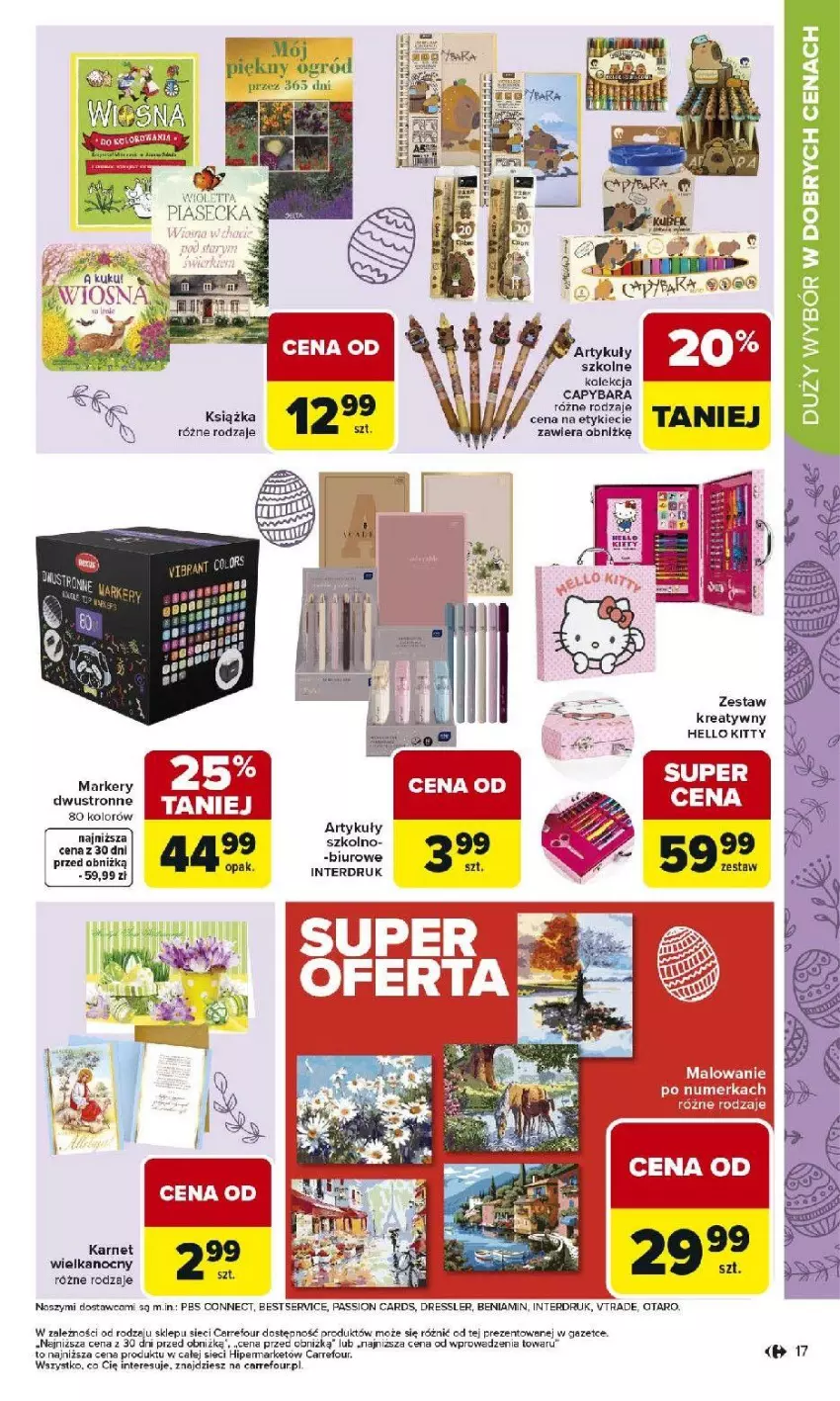 Gazetka promocyjna Carrefour - Gazetka Łap super okazje od poniedziałku! - ważna 02.03 do 14.03.2026 - strona 17 - produkty: Biuro, Dres, Fa, Książka, LG, Marker, Ser