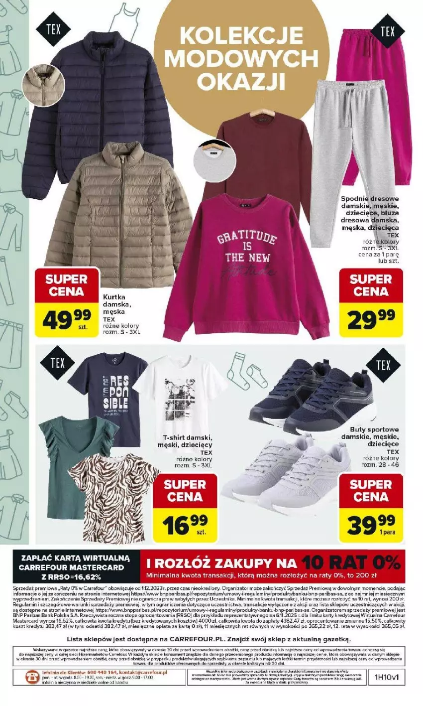 Gazetka promocyjna Carrefour - Gazetka Łap super okazje od poniedziałku! - ważna 02.03 do 14.03.2026 - strona 24 - produkty: Buty, Cenos, Dres, Dzieci, Fa, Gra, Kosz, Miecz, Por, Ser, Sok, Sport, T-shirt, Tran