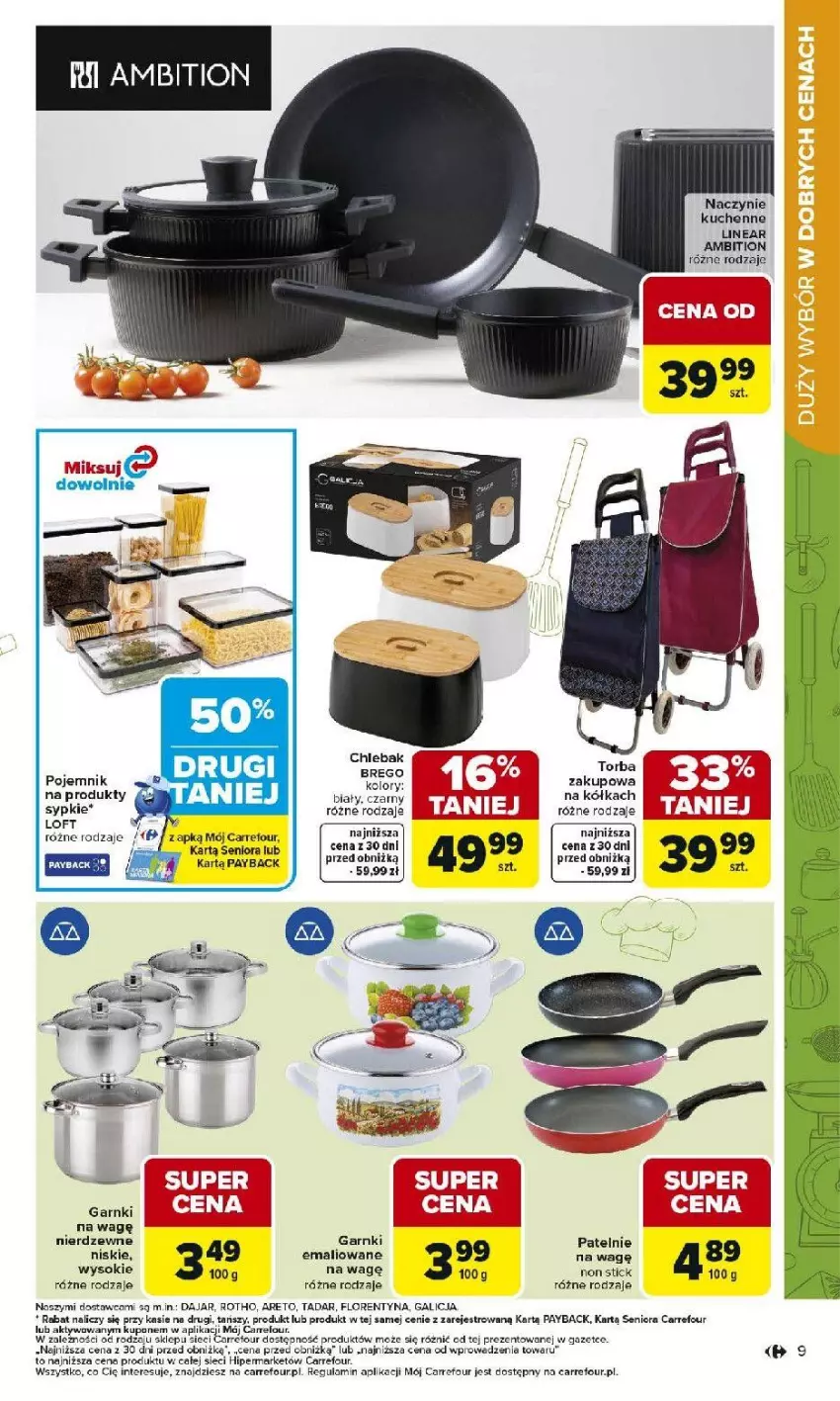 Gazetka promocyjna Carrefour - Gazetka Łap super okazje od poniedziałku! - ważna 02.03 do 14.03.2026 - strona 9 - produkty: Chleb, Chlebak, Fa, Pojemnik, Sok, Torba