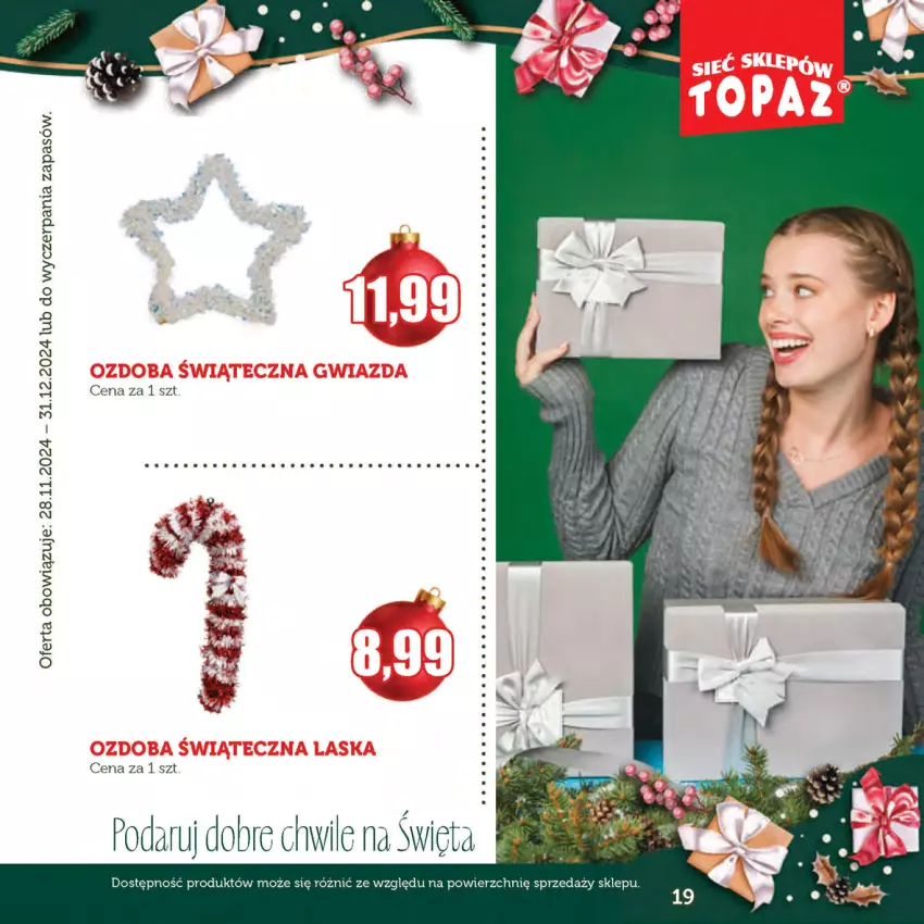 Gazetka promocyjna Topaz - Gazetka - ważna 28.11 do 31.12.2024 - strona 19