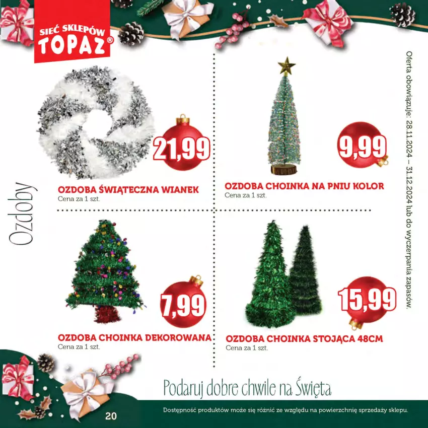 Gazetka promocyjna Topaz - Gazetka - ważna 28.11 do 31.12.2024 - strona 20