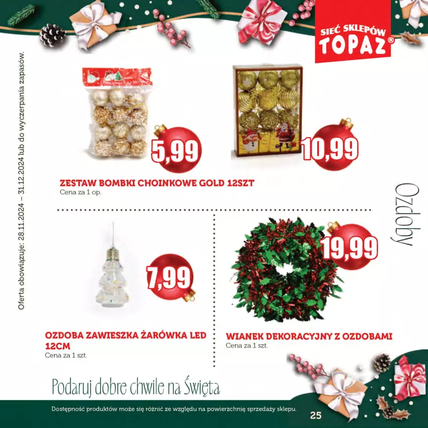 Gazetka promocyjna Topaz - Gazetka - ważna 28.11 do 31.12.2024 - strona 25