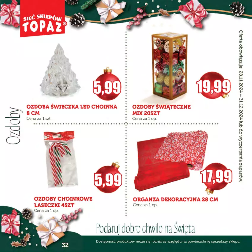 Gazetka promocyjna Topaz - Gazetka - ważna 28.11 do 31.12.2024 - strona 32