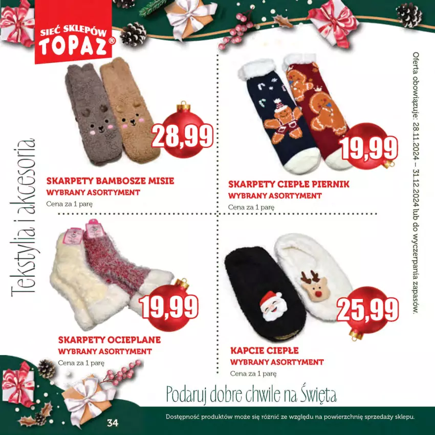 Gazetka promocyjna Topaz - Gazetka - ważna 28.11 do 31.12.2024 - strona 34