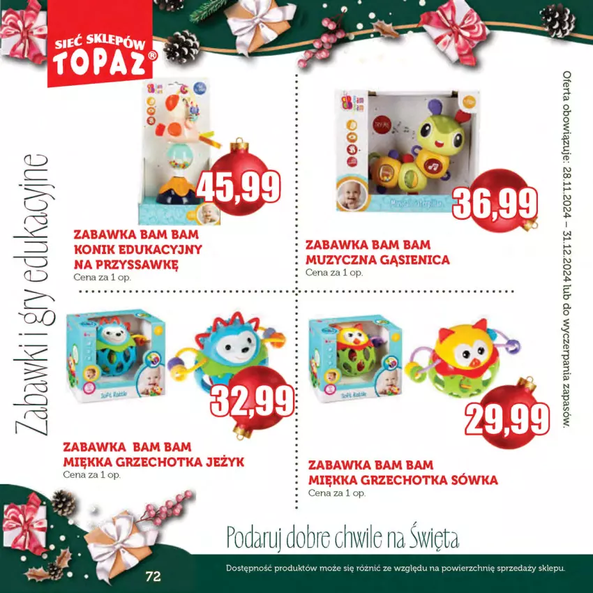 Gazetka promocyjna Topaz - Gazetka - ważna 28.11 do 31.12.2024 - strona 72 - produkty: Sos