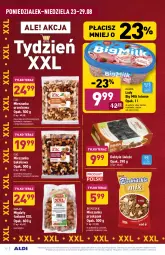 Gazetka promocyjna Aldi - Gazetka - ważna od 29.08 do 29.08.2021 - strona 12 - produkty: Migdały łuskane, Migdały, Beskidzki, Big Milk, Daktyle, Tera, Lody, Algida, Mieszanka orzechowa, Owoce, Precelki, Mieszanka bakaliowa, Krakersy, LG