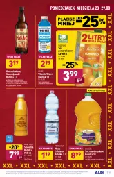 Gazetka promocyjna Aldi - Gazetka - ważna od 29.08 do 29.08.2021 - strona 15 - produkty: Sok pomarańczowy, Sok, Pur, Primavera, Kije, Tera, LANA, Prima, Smoothie, Oshee, Napój niegazowany, Chleb, Wosana, Woda, Napój, Magnez