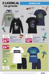 Gazetka promocyjna Aldi - Gazetka - ważna od 29.08 do 29.08.2021 - strona 31 - produkty: Minecraft, Gra, T-shirt, Wełna, Dzieci, Bluza, Piżama