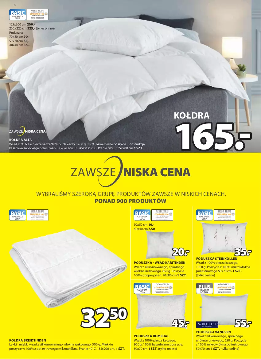 Gazetka promocyjna Jysk - Oferta tygodnia - ważna 07.09 do 13.09.2022 - strona 9 - produkty: Kołdra, Poduszka