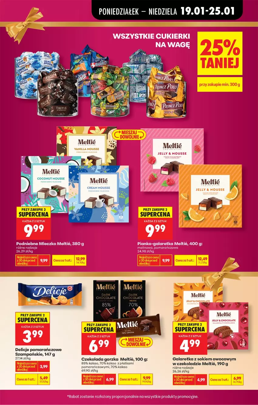 Gazetka promocyjna Biedronka - Gazetka - ważna 19.01 do 26.01.2026 - strona 21 - produkty: Czekolada, Czekolada gorzka, Delicje, Fa, Gala, Galaretka, Kakao, Por, Sok