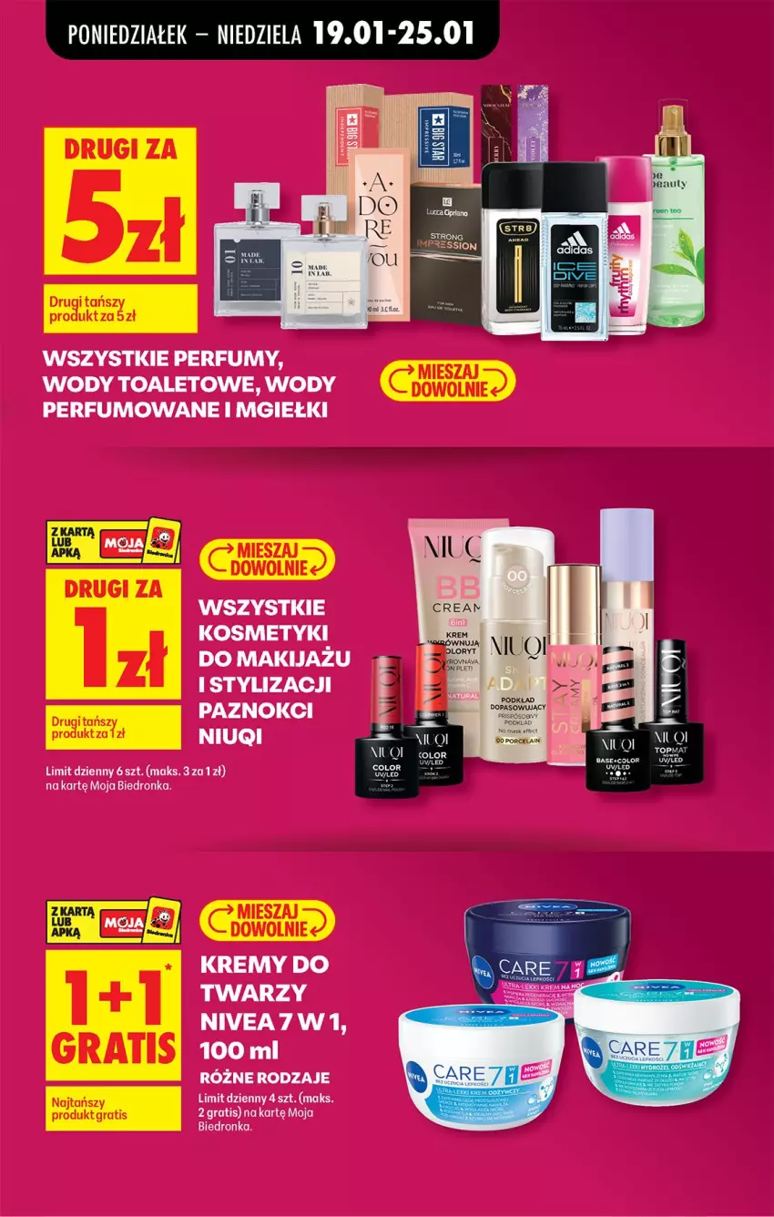 Gazetka promocyjna Biedronka - Gazetka - ważna 19.01 do 26.01.2026 - strona 23 - produkty: Gra, Makijaż, Niuqi, Nivea, Perfum