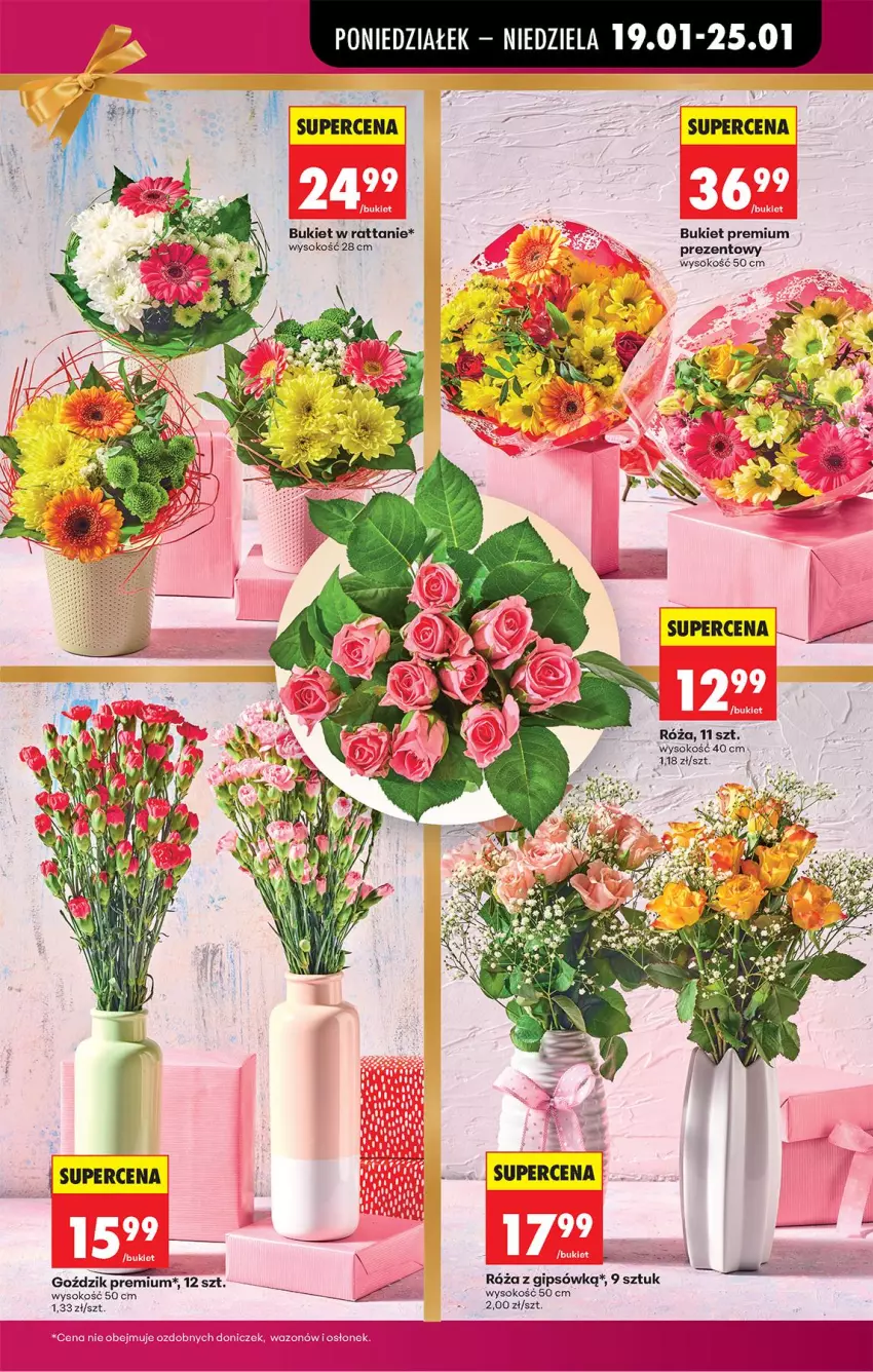 Gazetka promocyjna Biedronka - Gazetka - ważna 19.01 do 26.01.2026 - strona 29 - produkty: Bukiet, Isla, Róża, Sok
