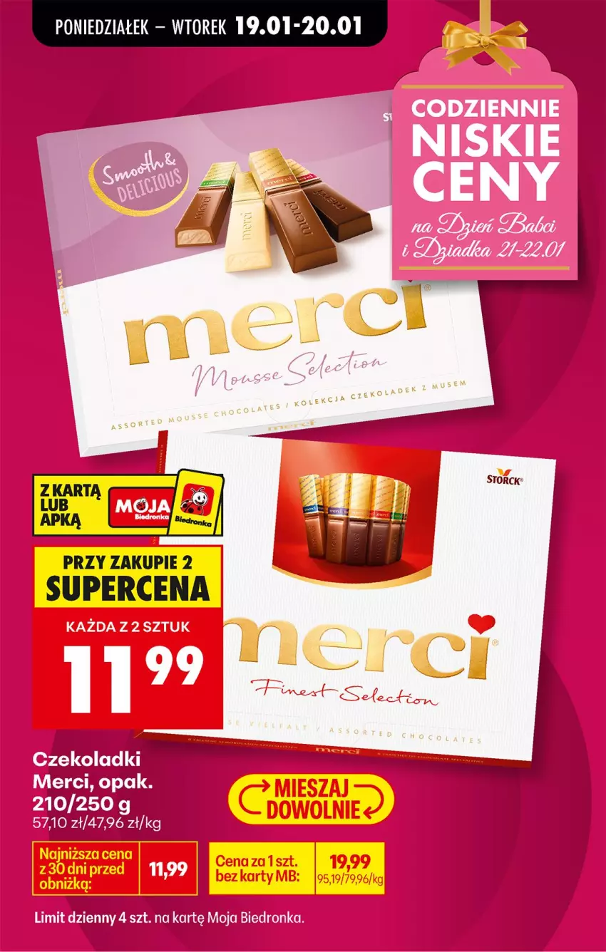 Gazetka promocyjna Biedronka - Gazetka - ważna 19.01 do 26.01.2026 - strona 3 - produkty: Merci
