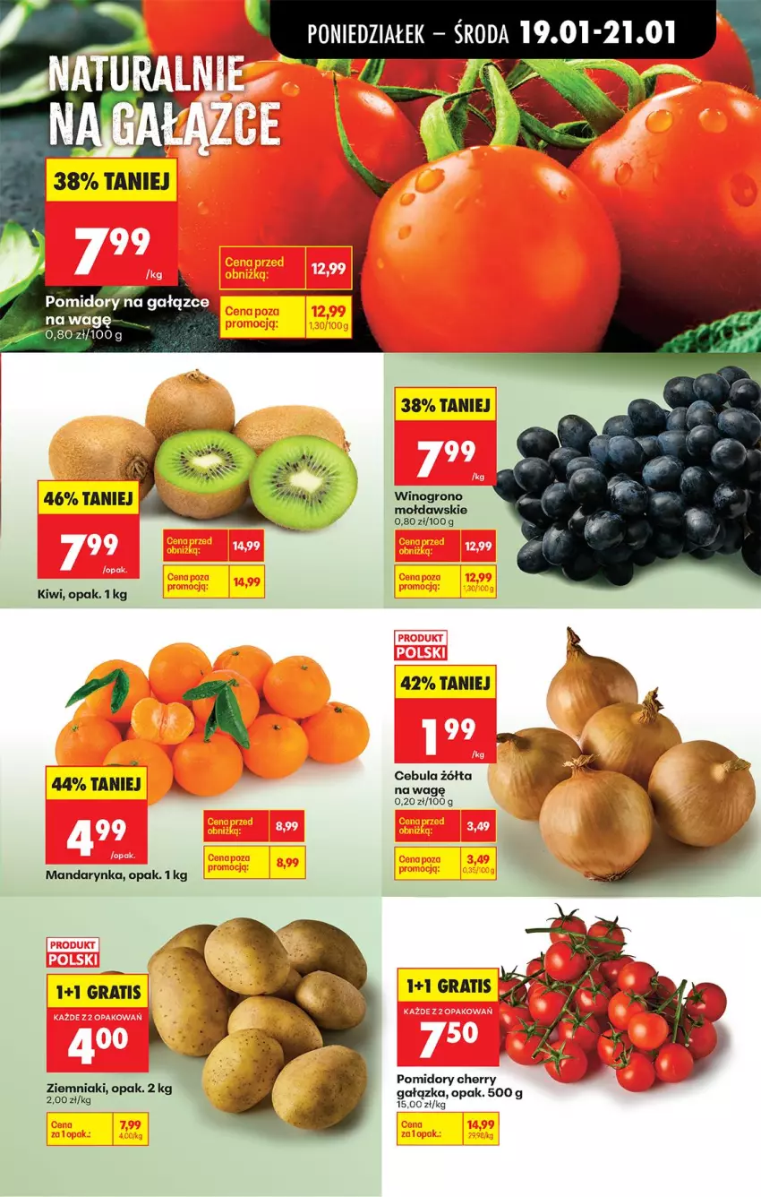 Gazetka promocyjna Biedronka - Gazetka - ważna 19.01 do 26.01.2026 - strona 31 - produkty: Gra, Kiwi, Pomidory, Wino, Ziemniaki