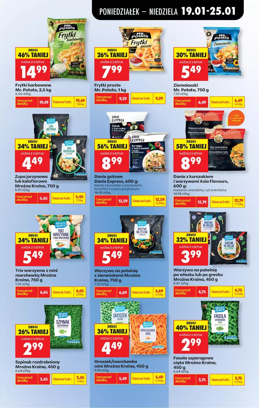 Gazetka promocyjna Biedronka - Gazetka - ważna 19.01 do 26.01.2026 - strona 53 - produkty: BIC, Fa, Fasola, Fasola szparagowa, Frytki, Kalafior, Kebab, Kurczak, Makaron, Ryż, Szpinak, Warzywa, Zupa