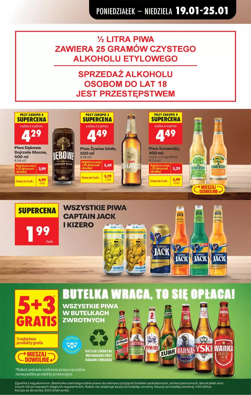 Gazetka promocyjna Biedronka - Gazetka - ważna 19.01 do 26.01.2026 - strona 67 - produkty: Captain Jack, Piwa, Piwo, Por