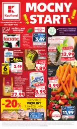 Gazetka promocyjna Kaufland - Mocny Start - Gazetka - ważna od 14.06 do 14.06.2023 - strona 1 - produkty: Kurczak, Ser, Mus, Papier, Kawa ziarnista, Truskawki, Kawa, Ręcznik, POLMLEK, Waga, Grunt, Masło, Mleko