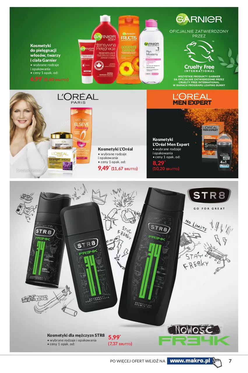 Gazetka promocyjna Makro - [Oferta specjalna] Sekrety Urody - ważna 04.05 do 17.05.2021 - strona 7 - produkty: Garnier, Kosmetyki do pielęgnacji, L’Oréal, Str8