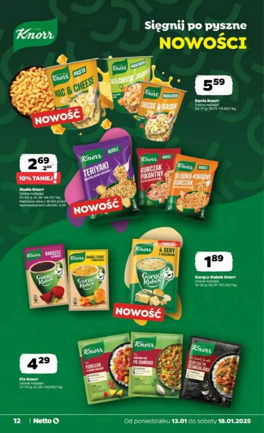 Gazetka promocyjna Netto - ważna 13.01 do 18.01.2025 - strona 4 - produkty: Knorr