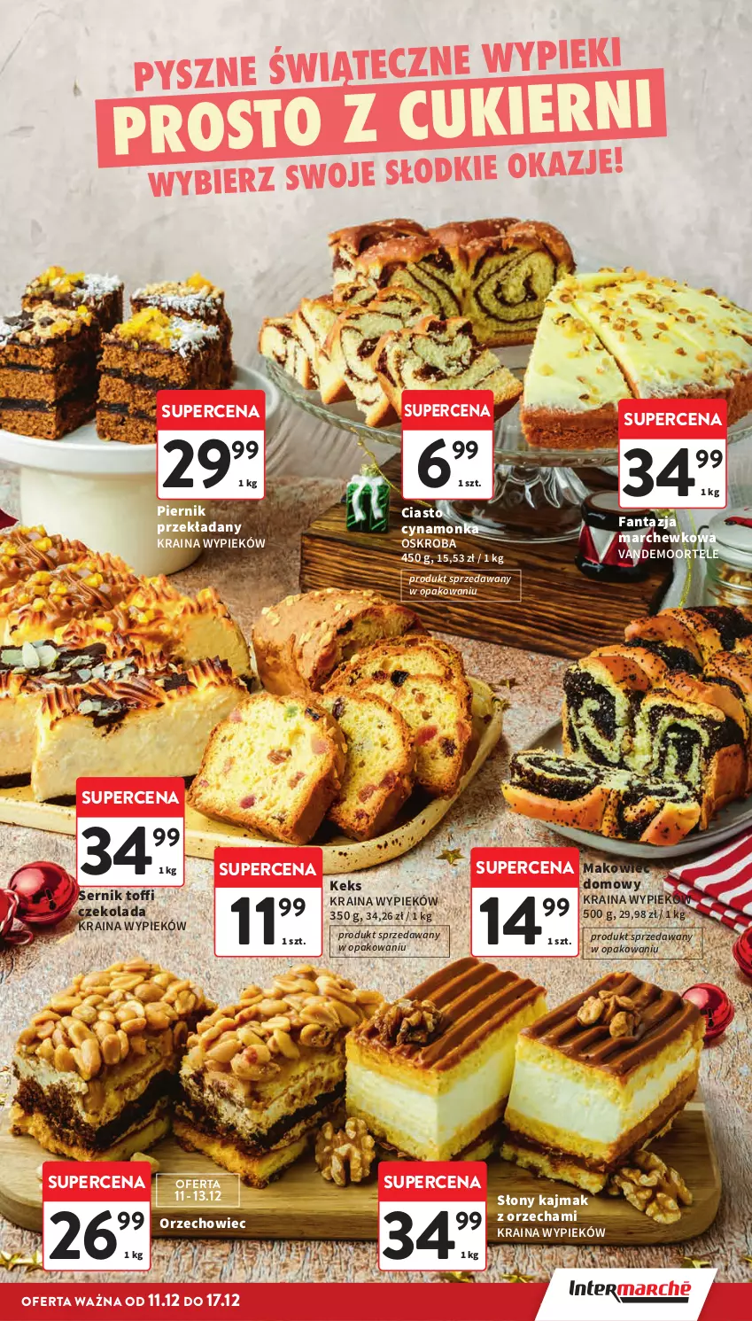Gazetka promocyjna Intermarche - Gazetka promocyjna - ważna 11.12 do 17.12.2025 - strona 11 - produkty: Czekolada, Fa, Fanta, Makowiec, Piernik, Ser