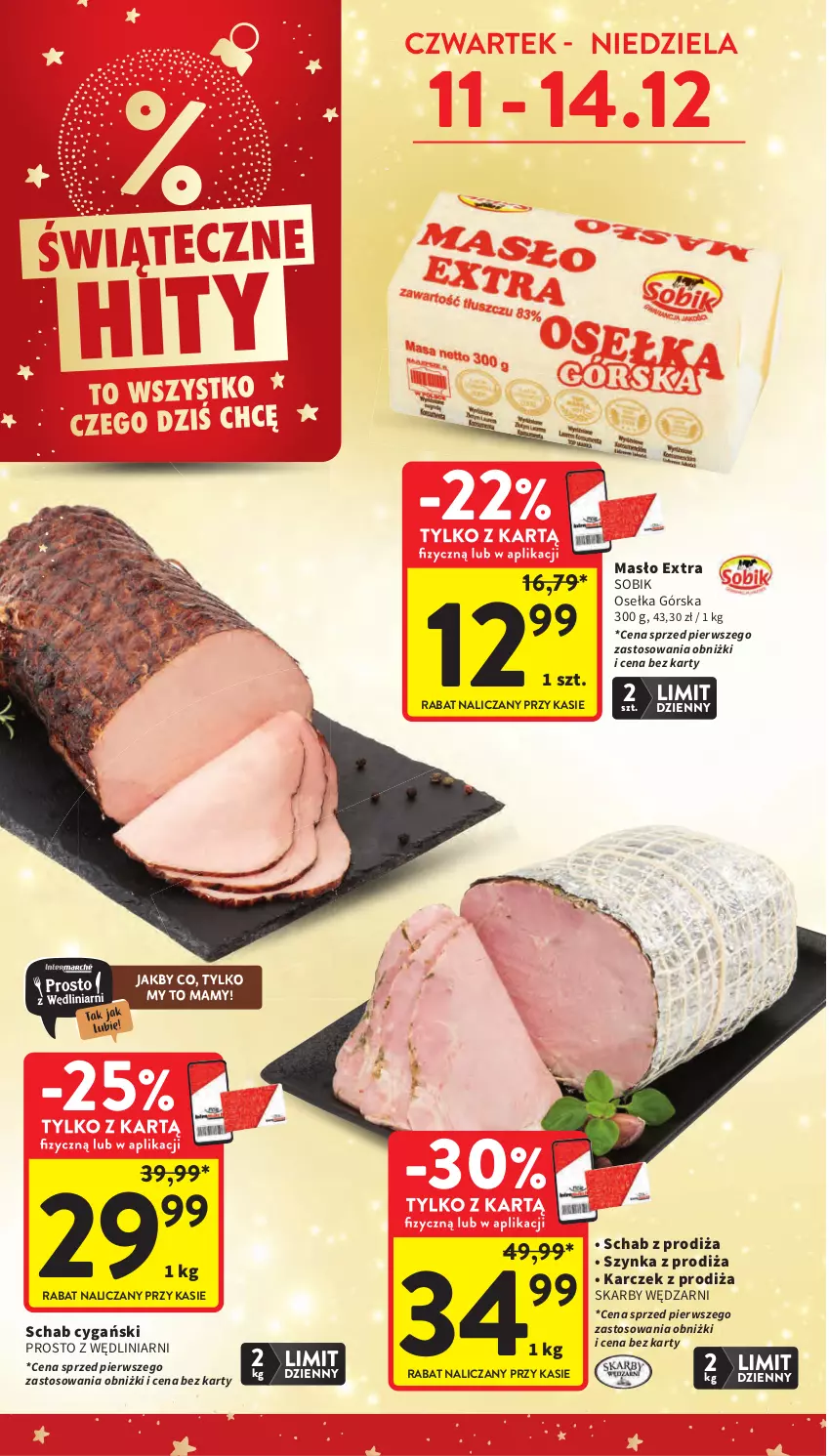 Gazetka promocyjna Intermarche - Gazetka promocyjna - ważna 11.12 do 17.12.2025 - strona 2 - produkty: Masło, Szynka