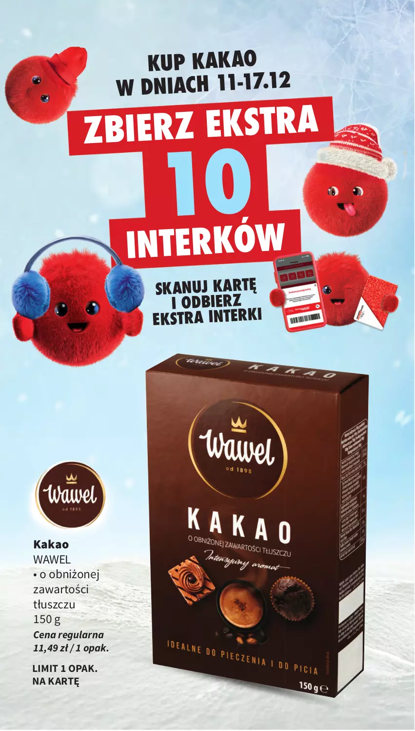 Gazetka promocyjna Intermarche - Gazetka promocyjna - ważna 11.12 do 17.12.2025 - strona 22 - produkty: Kakao, Wawel