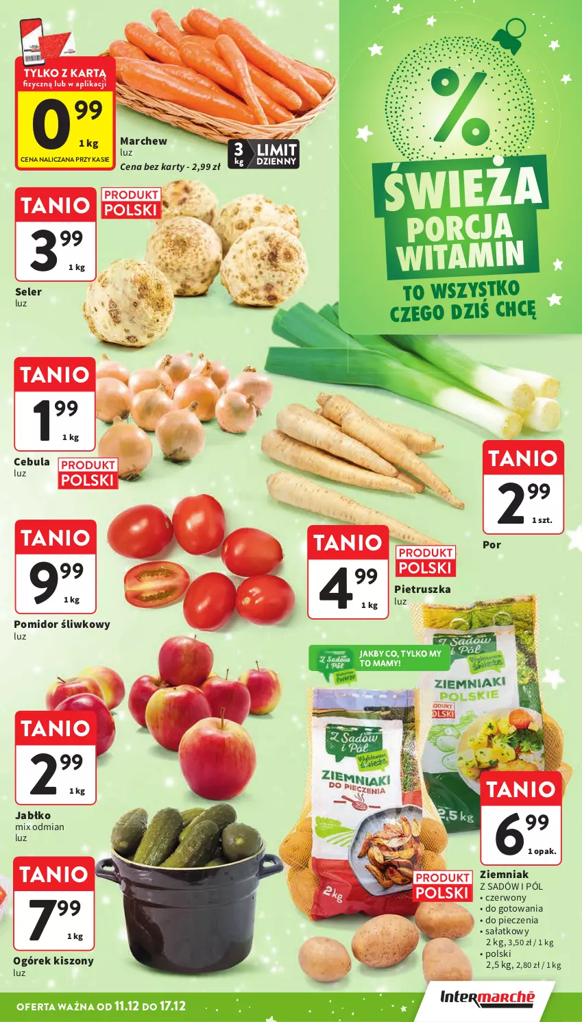 Gazetka promocyjna Intermarche - Gazetka promocyjna - ważna 11.12 do 17.12.2025 - strona 26 - produkty: Cebula, Ogórek, Piec, Pietruszka, Por, Sałat