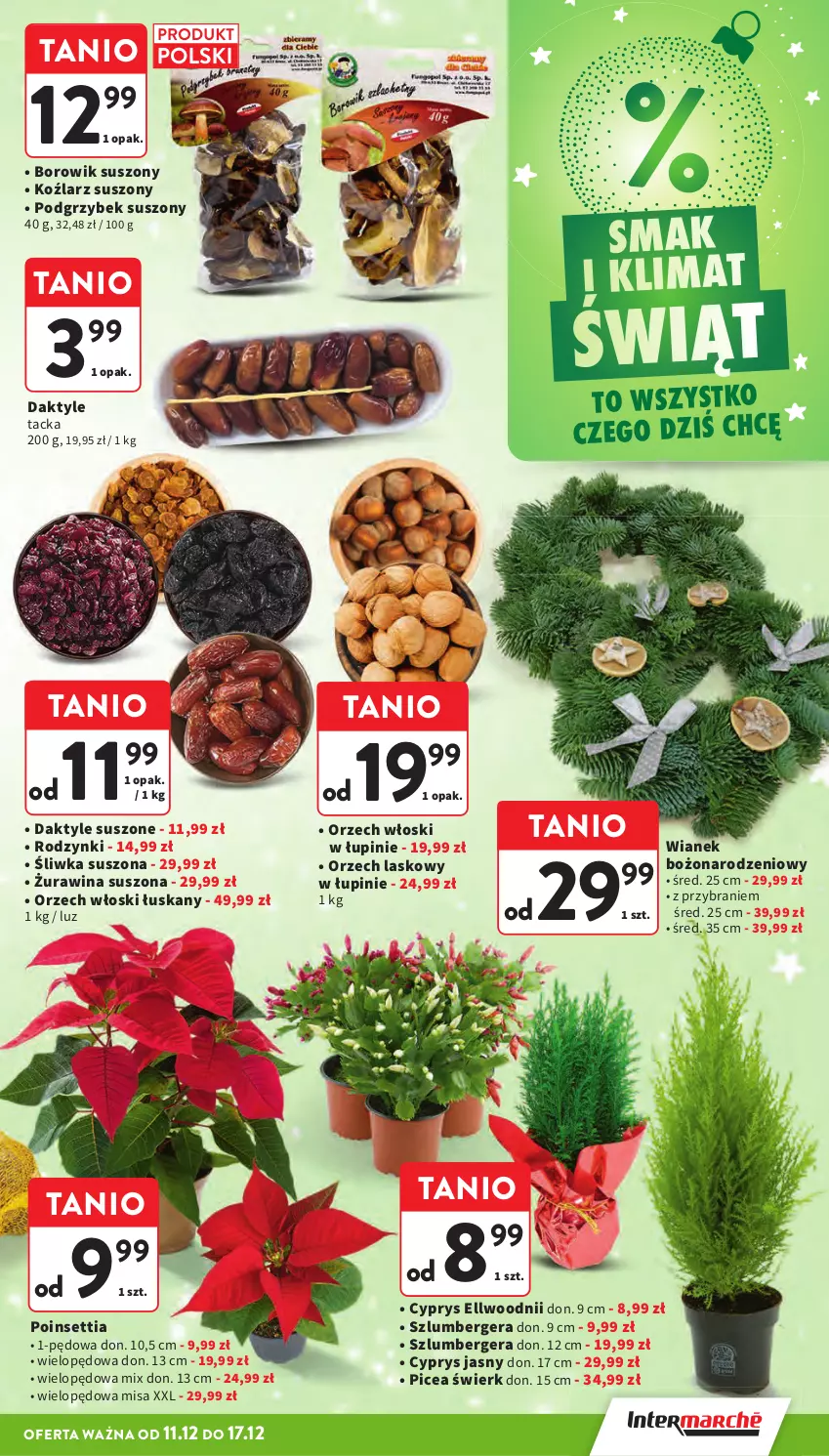 Gazetka promocyjna Intermarche - Gazetka promocyjna - ważna 11.12 do 17.12.2025 - strona 28 - produkty: Daktyle, Rodzynki, Szlumbergera