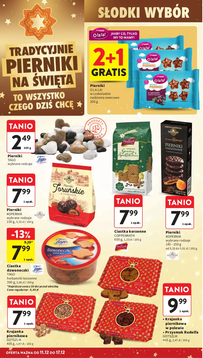 Gazetka promocyjna Intermarche - Gazetka promocyjna - ważna 11.12 do 17.12.2025 - strona 41 - produkty: Ciastka, Fa, Gra, Herbatniki, Piernik, Tago