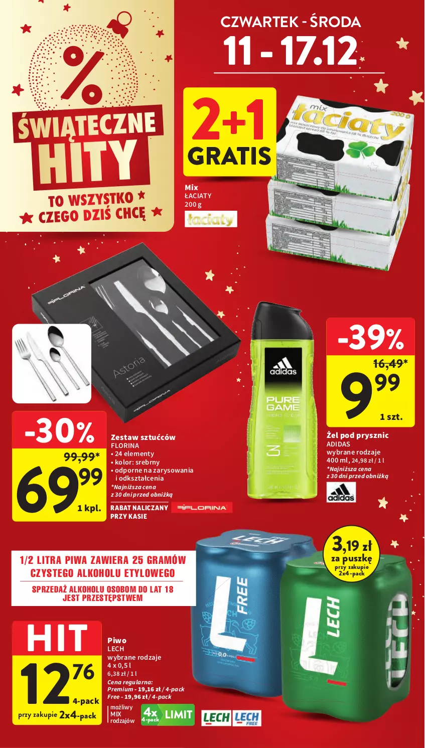 Gazetka promocyjna Intermarche - Gazetka promocyjna - ważna 11.12 do 17.12.2025 - strona 6 - produkty: Adidas, Gra, Piwa, Piwo, Por, Zestaw sztućców