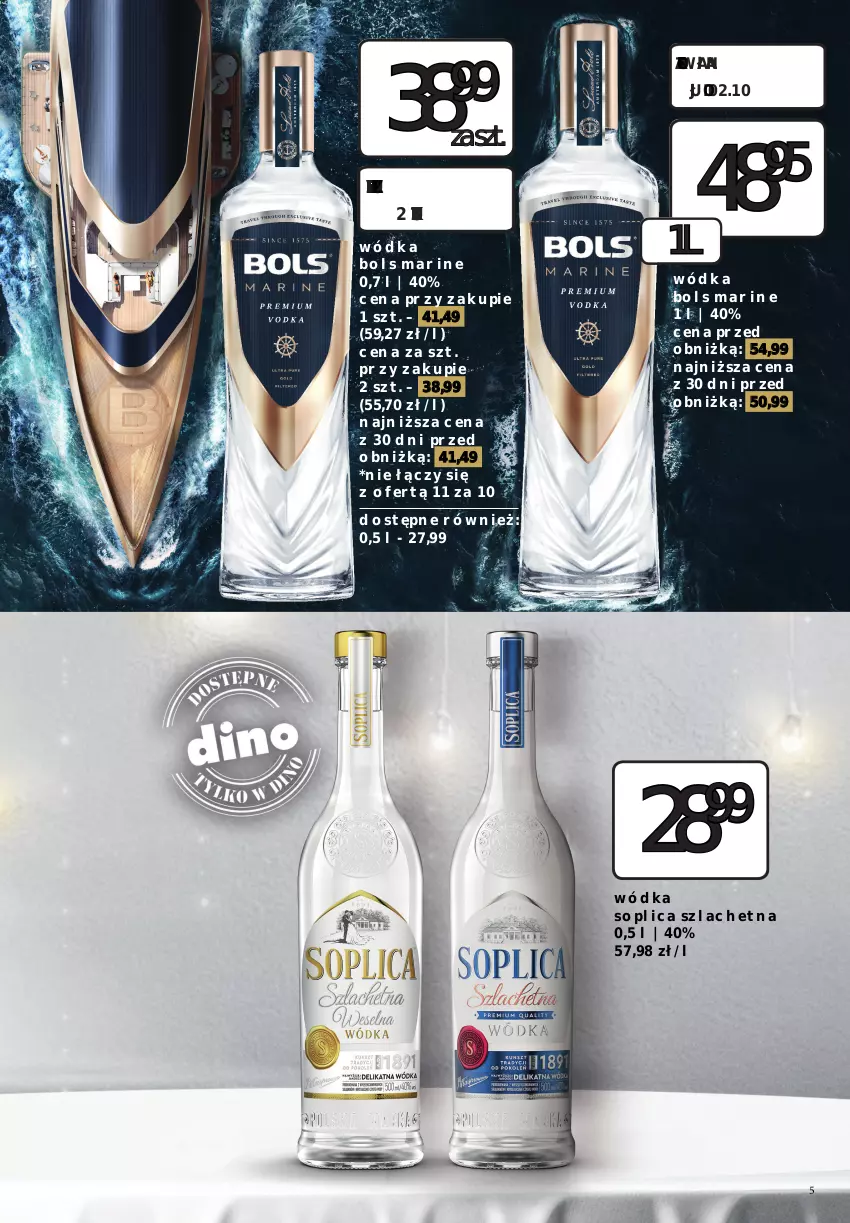 Gazetka promocyjna Dino - Katalog alkoholowy - ważna 05.10 do 10.10.2026 - strona 5 - produkty: Bols, Soplica, Wódka