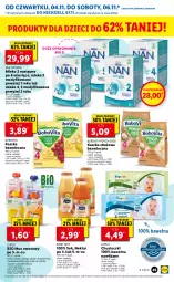 Gazetka promocyjna Lidl - GAZETKA - Gazetka - ważna od 07.11 do 07.11.2021 - strona 49 - produkty: Sok, Por, Mus, BoboVita, NAN Optipro, Wełna, Chusteczki, Dzieci, Owoce, Mango, Nektar, Mleko