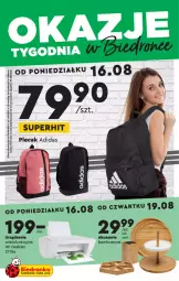 Gazetka promocyjna Biedronka - Okazje tygodnia - Gazetka - ważna od 01.09 do 01.09.2021 - strona 1 - produkty: Adidas, Plecak, , HP