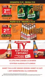Gazetka promocyjna Delikatesy Centrum - Franczyza DC50 Czwartek - Gazetka - ważna od 17.12 do 17.12.2025 - strona 34 - produkty: Piwo, Rum, Koc, Tyskie
