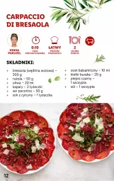 Gazetka promocyjna Lidl - KATALOG ITALIAMO - Gazetka - ważna od 11.02 do 11.02.2023 - strona 12 - produkty: Sok, Sól, Por, Ocet balsamiczny, Kapary, Bresaola, Carpaccio, Rukola, Cytryny, Kiełki, Pieprz, Wędlina, Pecorino, Ocet, Oliwa