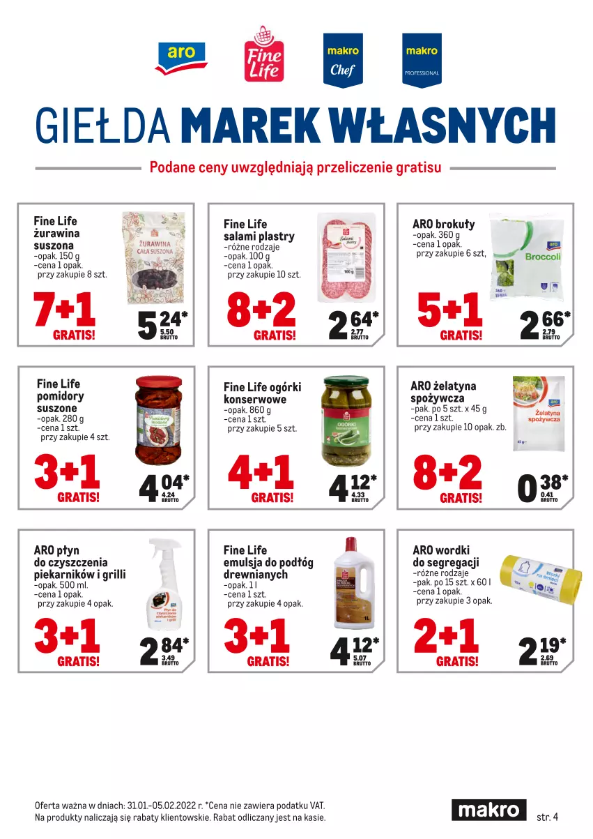 Gazetka promocyjna Makro - [Oferta specjalna] Express ofert - ważna 31.01 do 05.02.2022 - strona 4 - produkty: Emulsja, Gra, Grill, Piekarnik, Pomidory, Salami, Ser