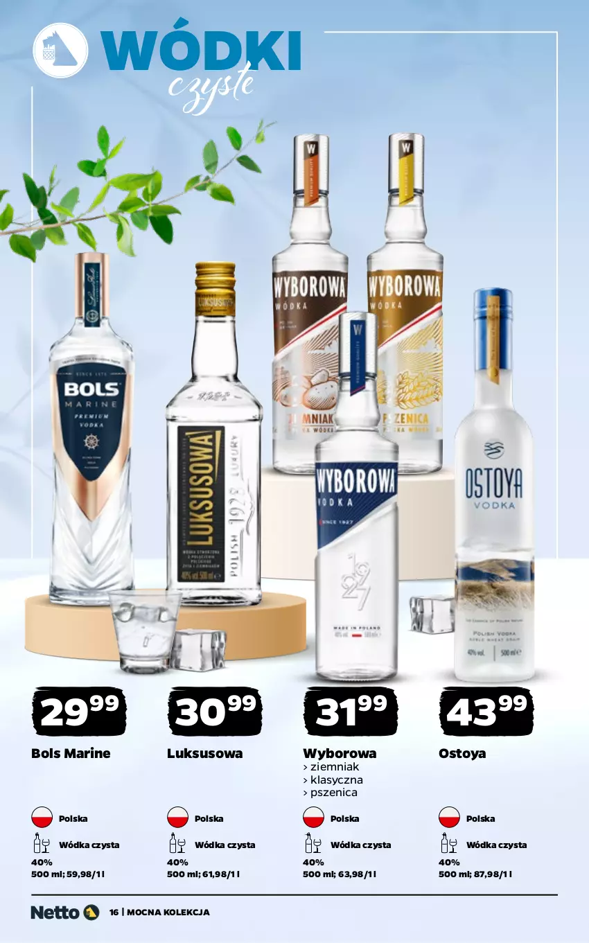 Gazetka promocyjna Netto - Alkohole - Mocne - ważna 16.03 do 29.03.2026 - strona 16 - produkty: Bols, Wódka, Wyborowa