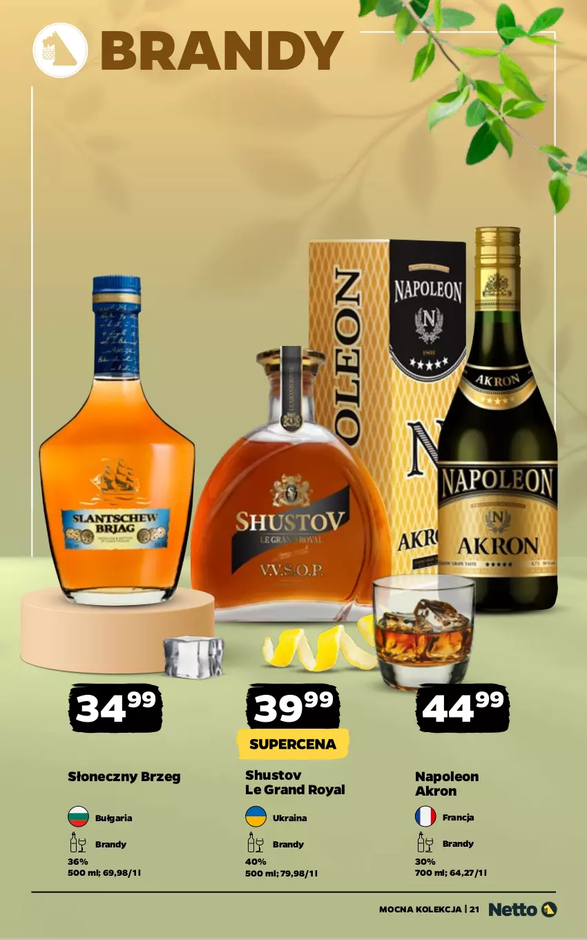 Gazetka promocyjna Netto - Alkohole - Mocne - ważna 16.03 do 29.03.2026 - strona 21 - produkty: Brandy, Gra, Leon, Oleo