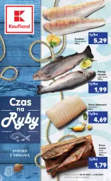 Gazetka promocyjna Kaufland - RYBY - Gazetka - ważna od 06.10 do 06.10.2021 - strona 1 - produkty: Polędwica, Tusz, Sandacz filet, Pstrąg, Dorsz, Sandacz